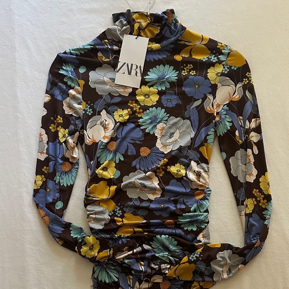 Zara Multicolor Floral Women's Blouse